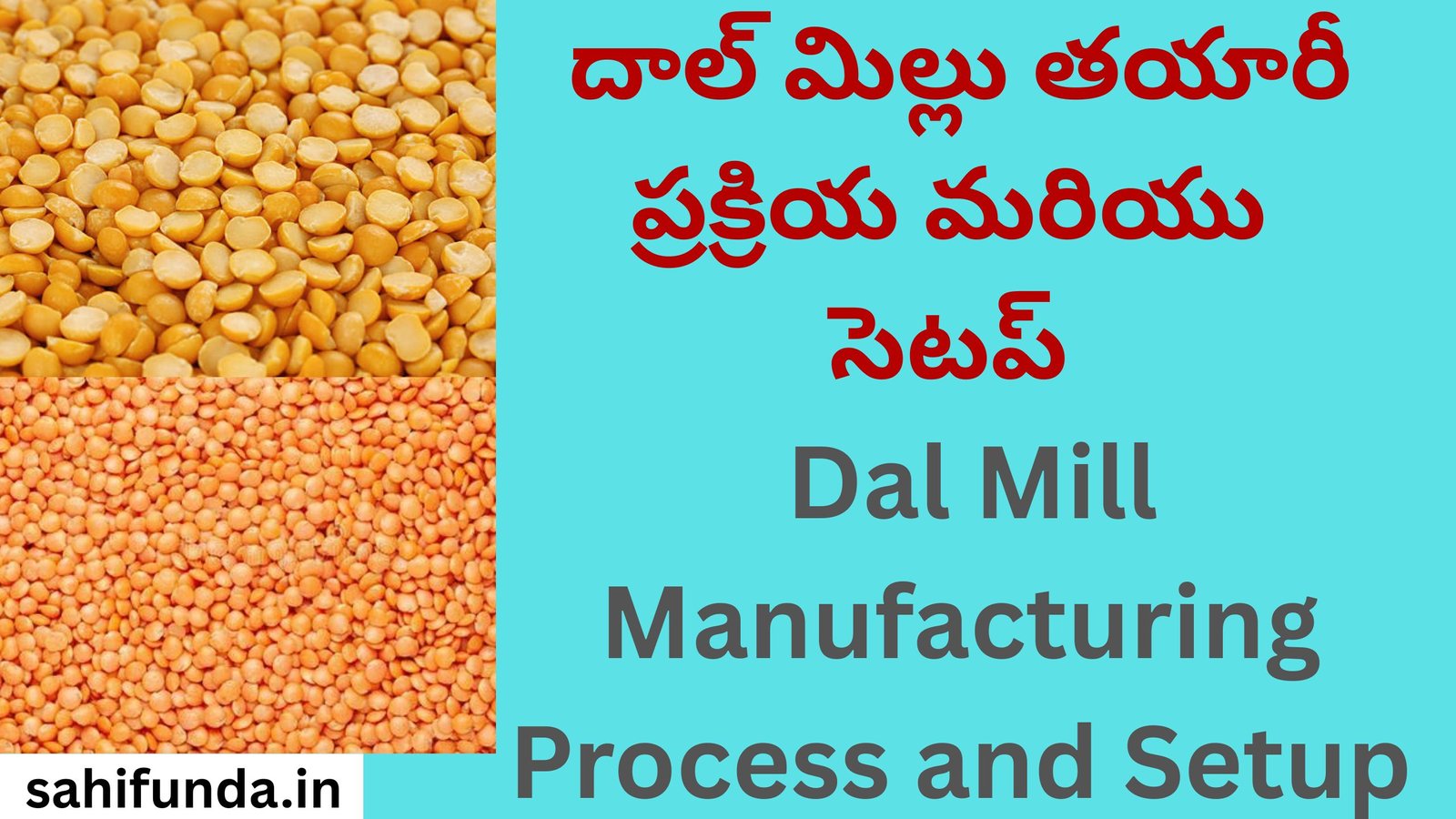 Dal Mill Manufacturing Process and Setup
